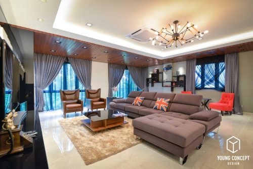 Elegant living room with contemporary style